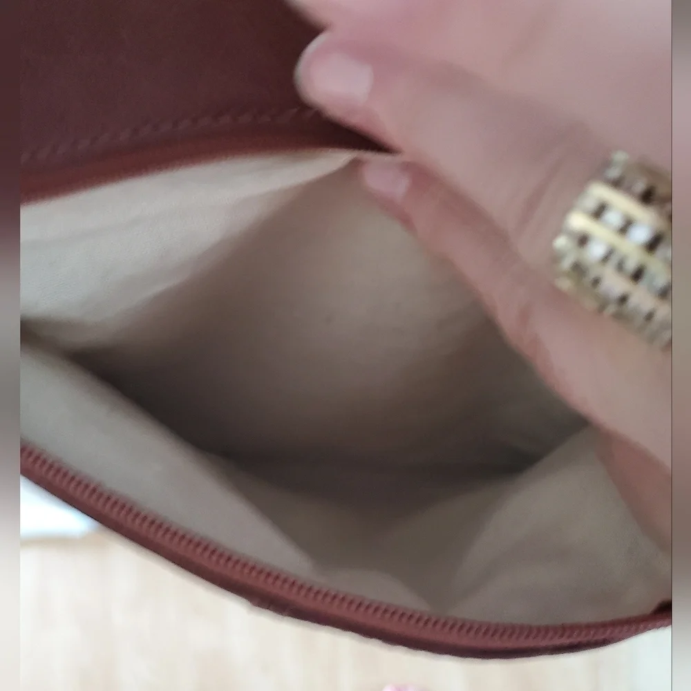 Assots London 'CORI' VT Real Leather Crossbody Bag In Brown Pollished